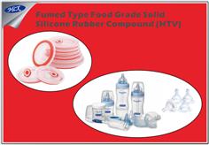 Fumed type food grade solid silicone rubber compound (HTV)