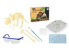 Dinosaur Fossil Collection - Archaeological Excavation Triceratops Deluxe Edition