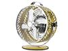 WBM Decoractive Metal Round Fan Leopard