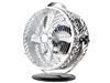 WBM Decoractive Metal Round Fan Zebra