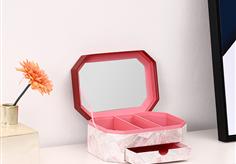 Cosmetics box with mirror